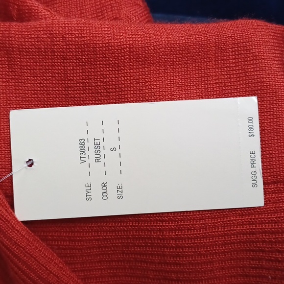 Vertigo Paris "Russet" Wool Blend Fine Knit Turtleneck Sweater- Sz. Sm - Picture 3 of 11